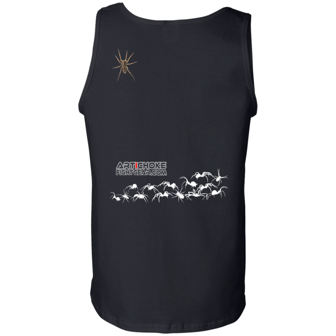 Artichoke Fight Gear Custom Design #1. Arachnophobia: Fear of Spiders. Spider Guard. It's a Jiu Jitsu Thing. 100% Cotton Tank Top