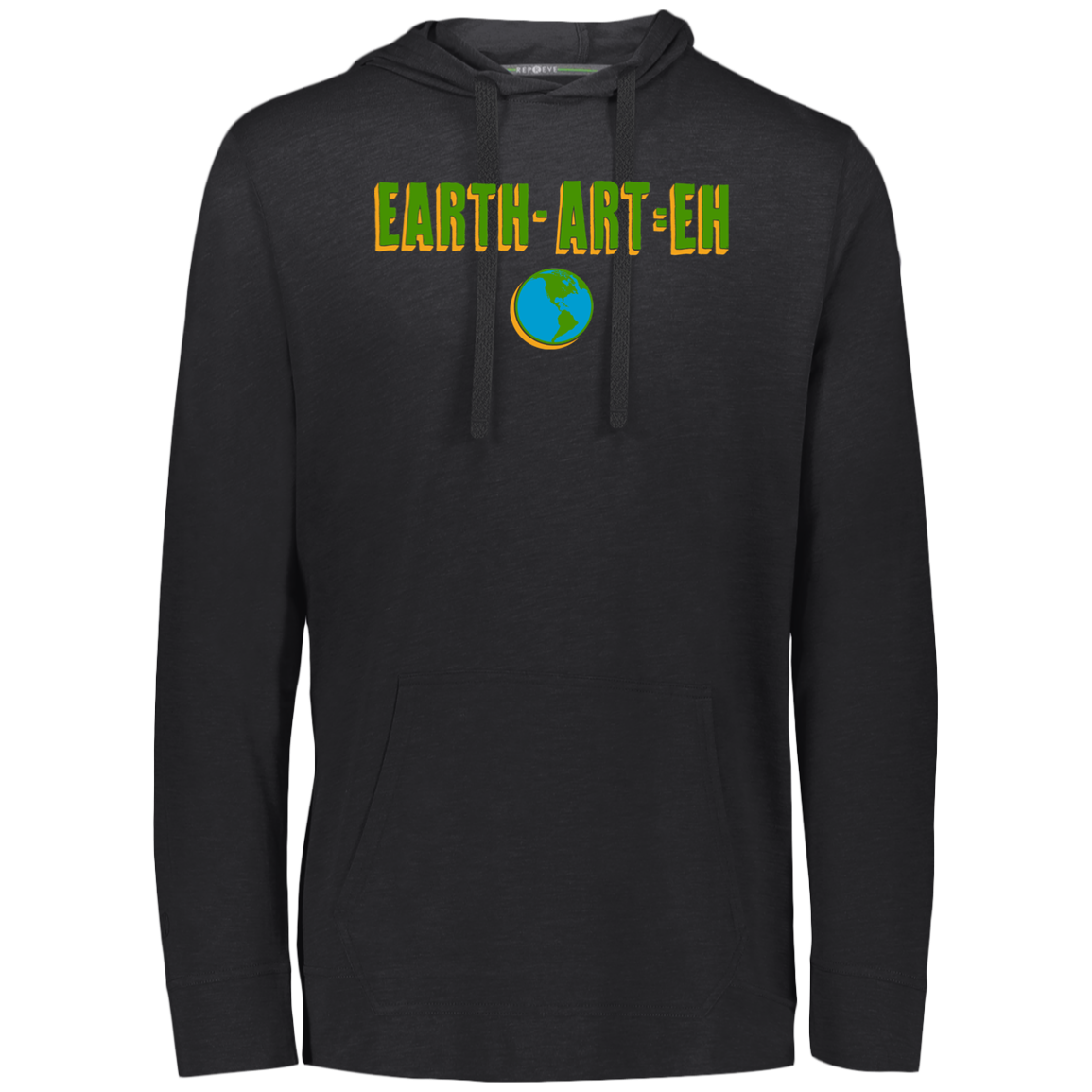 ArtichokeUSA Custom Design. EARTH-ART=EH. Eco Triblend T-Shirt Hoodie