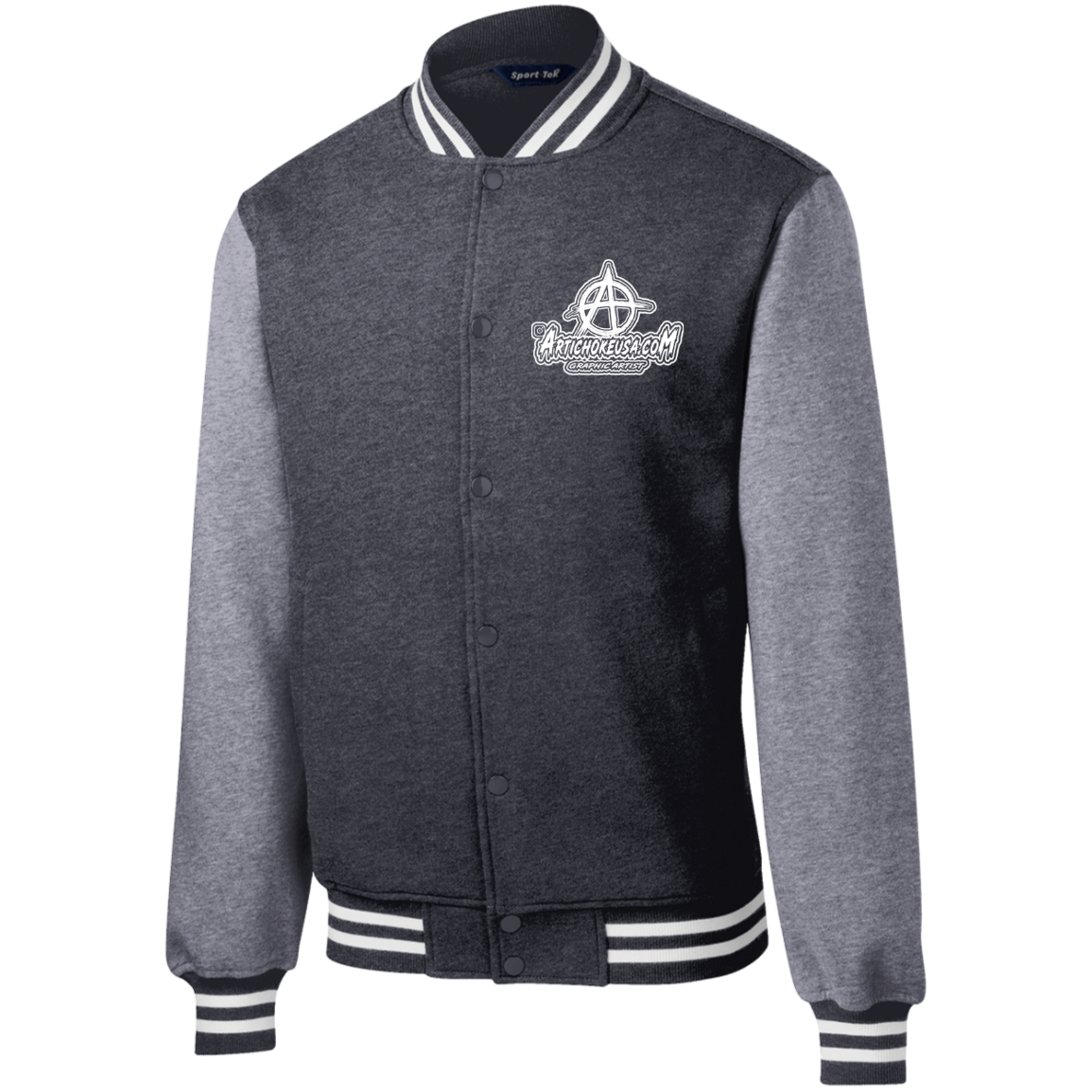Embroidered Fleece Letterman Jacket