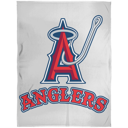 ArtichokeUSA Custom Design. Anglers. Southern California Sports Fishing. Los Angeles Angels Parody. Fleece Blanket 60x80