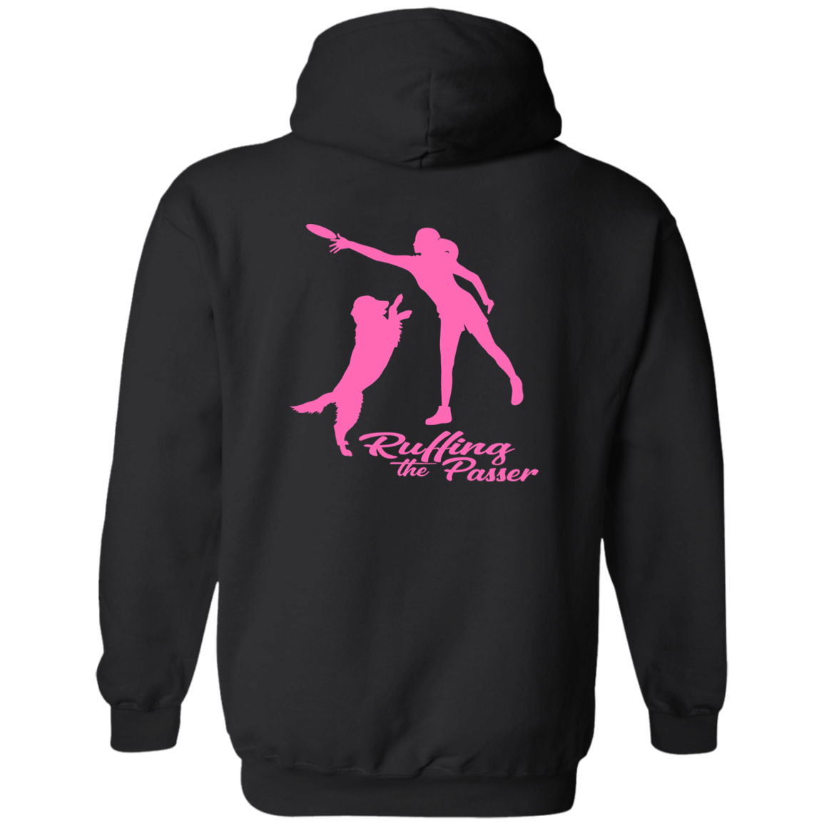 ArtichokeUSA Custom Design. Ruffing the Passer. Labrador Edition. Female Version. Zip Up Hooded Sweatshirt