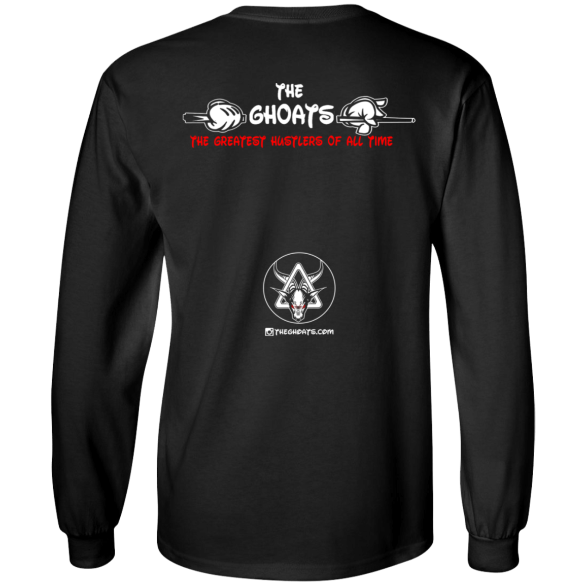 The GHOATS Custom Design. #5 The Best Offense is a Good Defense. Long Sleeve Cotton T-Shirt