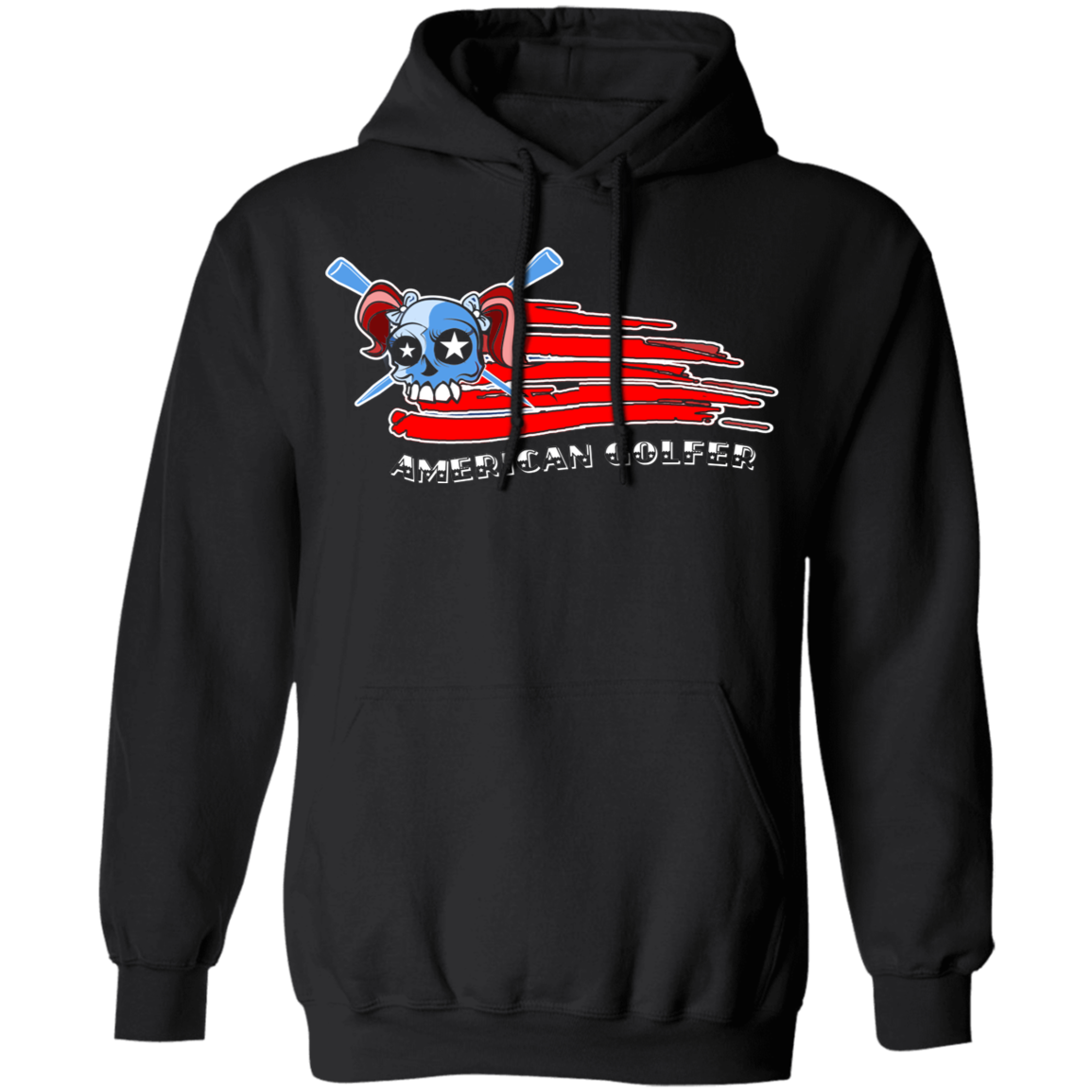 OPG Custom Design #12. Golf America. Female Edition. Pullover Hoodie