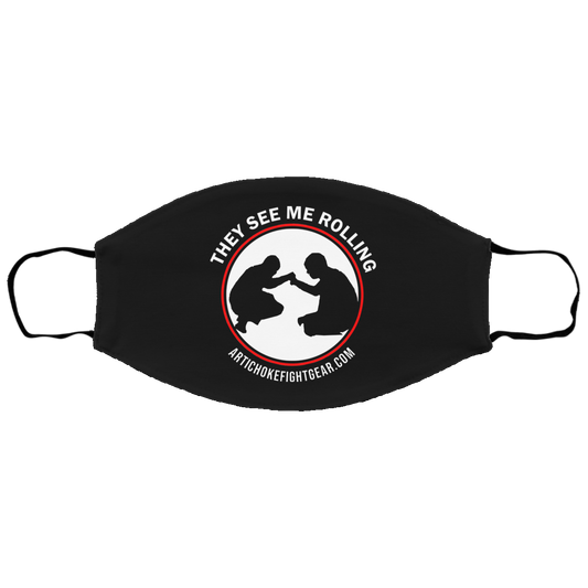 Artichoke Fight Gear Custom Design #16. They See Me Rolling. Sm/Med Face Mask
