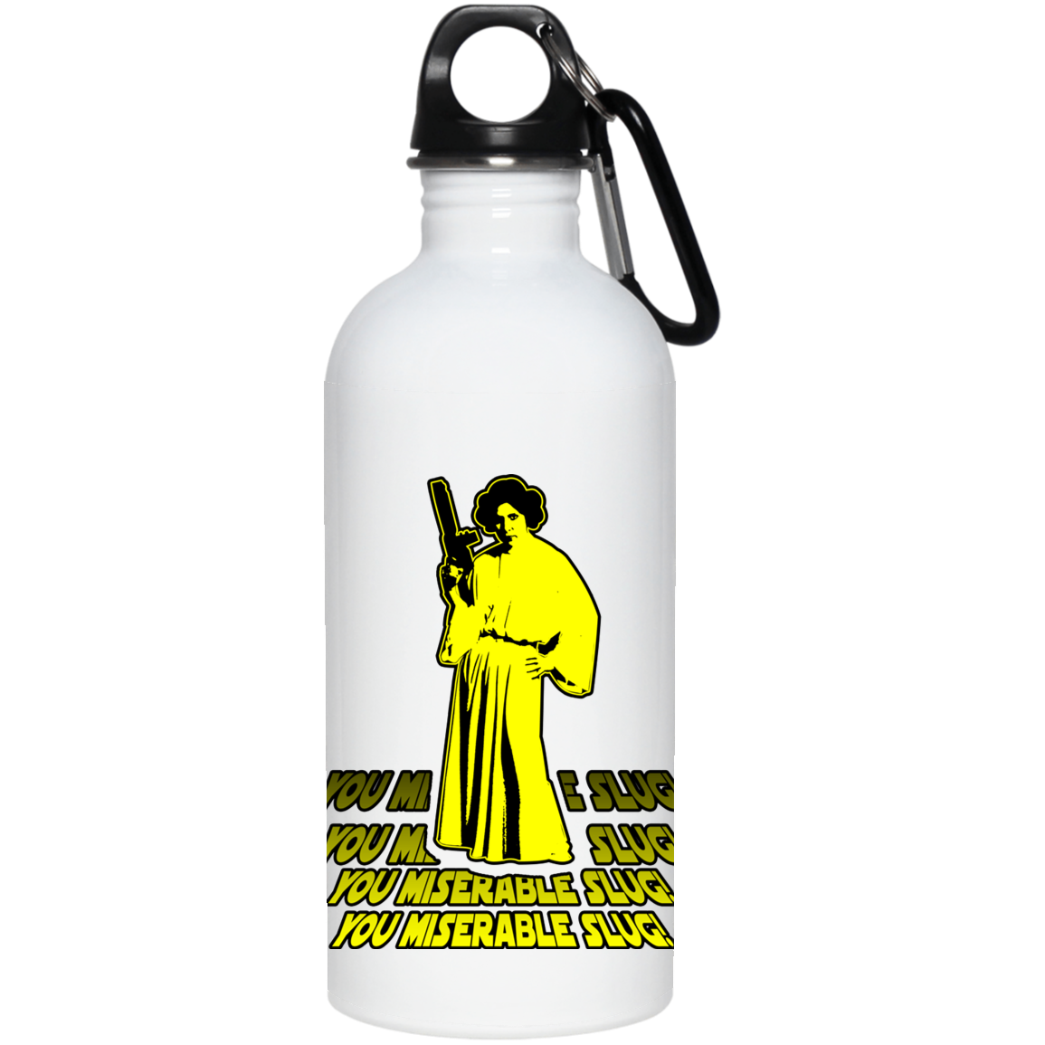 ArtichokeUSA Custom Design. You Miserable Slug. Carrie Fisher Tribute. Star Wars / Blues Brothers Fan Art. Parody. 20 oz. Stainless Steel Water Bottle