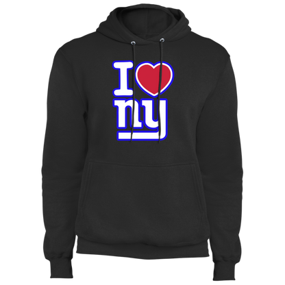 ArtichokeUSA Custom Design. I heart New York Giants. NY Giants Football Fan Art. Core Fleece Pullover Hoodie