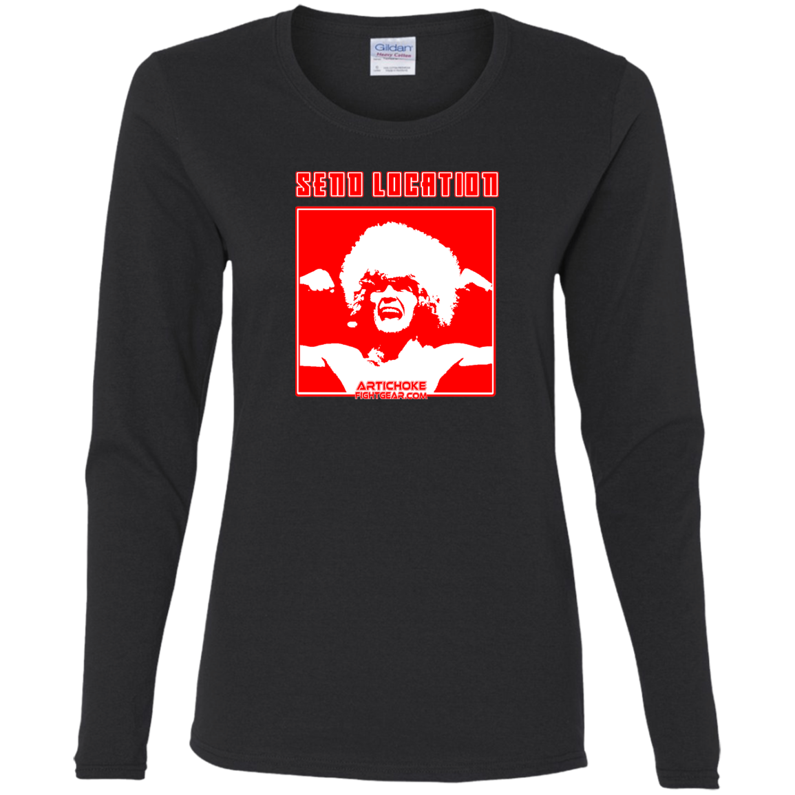 Artichoke Fight Gear Custom Design #17. SEND LOCATION. Ladies' 100% Pre-Shrunk Cotton Long Sleeve