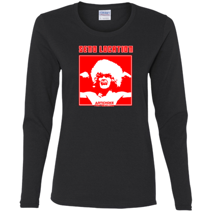 Artichoke Fight Gear Custom Design #17. SEND LOCATION. Ladies' 100% Pre-Shrunk Cotton Long Sleeve