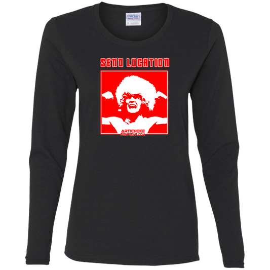 Artichoke Fight Gear Custom Design #17. SEND LOCATION. Ladies' 100% Pre-Shrunk Cotton Long Sleeve