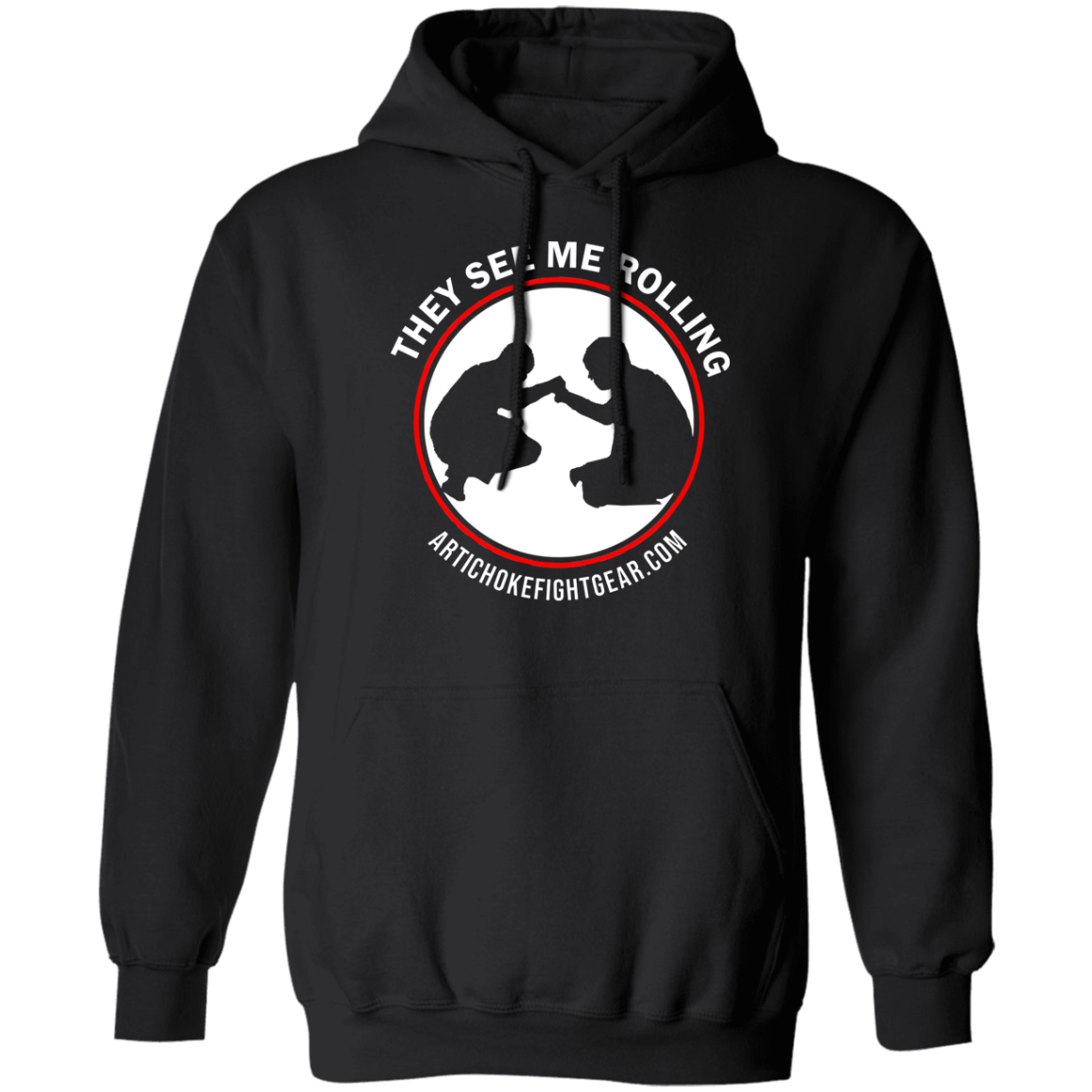 Artichoke Fight Gear Custom Design #16. They See Me Rolling. 50/50 Blend Pullover Hoodie