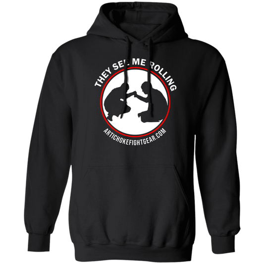 Artichoke Fight Gear Custom Design #16. They See Me Rolling. 50/50 Blend Pullover Hoodie