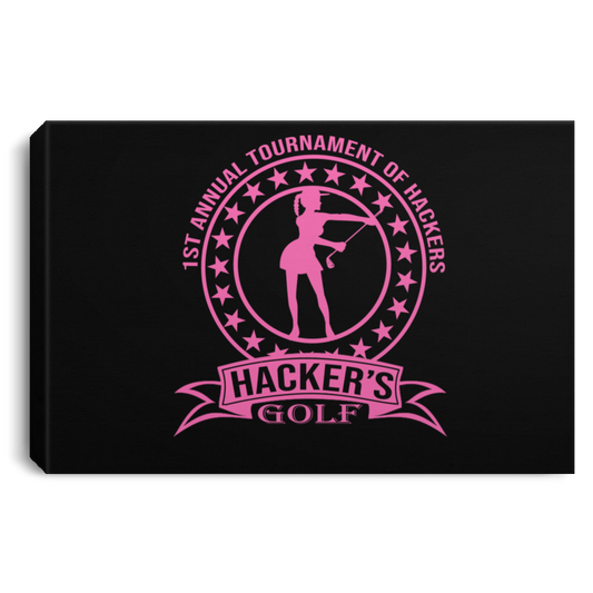 OPG Custom Design #20. 1st Annual Hackers Golf Tournament. Ladies Edition. Landscape Canvas .75in Frame