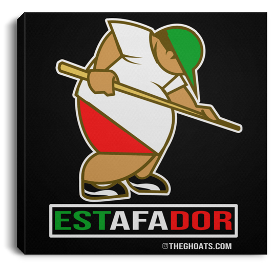The GHOATS Custom Design. #30 Estafador. (Spanish translation for Male Hustler). Square Canvas .75in Frame