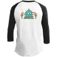 Artichoke Fight Gear Custom Design #18. Shrimpin ain't Easy. Youth 3/4 Raglan Sleeve Shirt