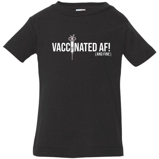 ArtichokeUSA Custom Design. Vaccinated AF (and fine). Infant Jersey T-Shirt
