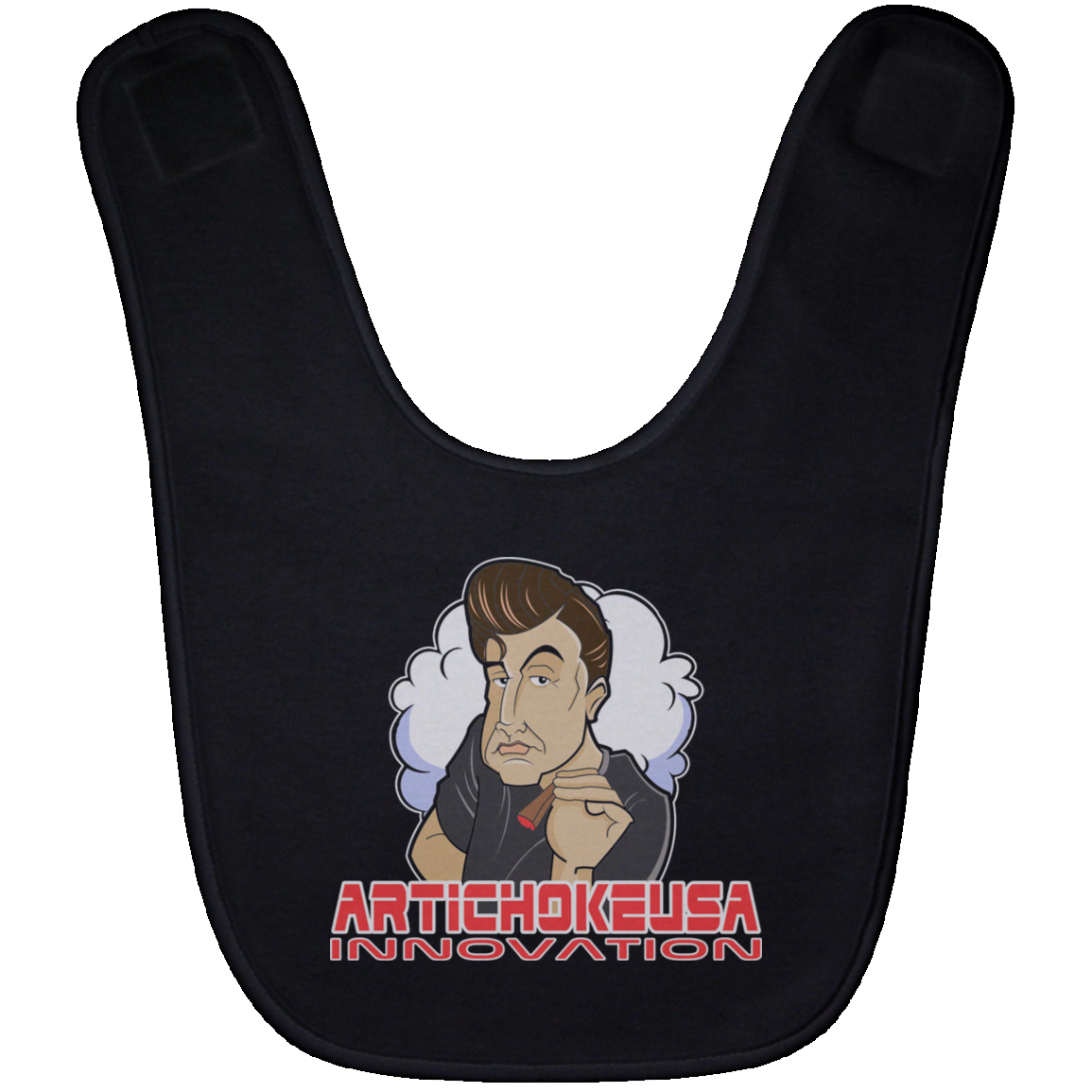 ArtichokeUSA Custom Design. Innovation. Elon Musk Parody Fan Art. Baby Bib