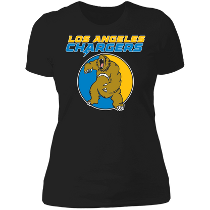 ArtichokeUSA Custom Design. Los Angeles Chargers Fan Art. Ladies' Boyfriend T-Shirt