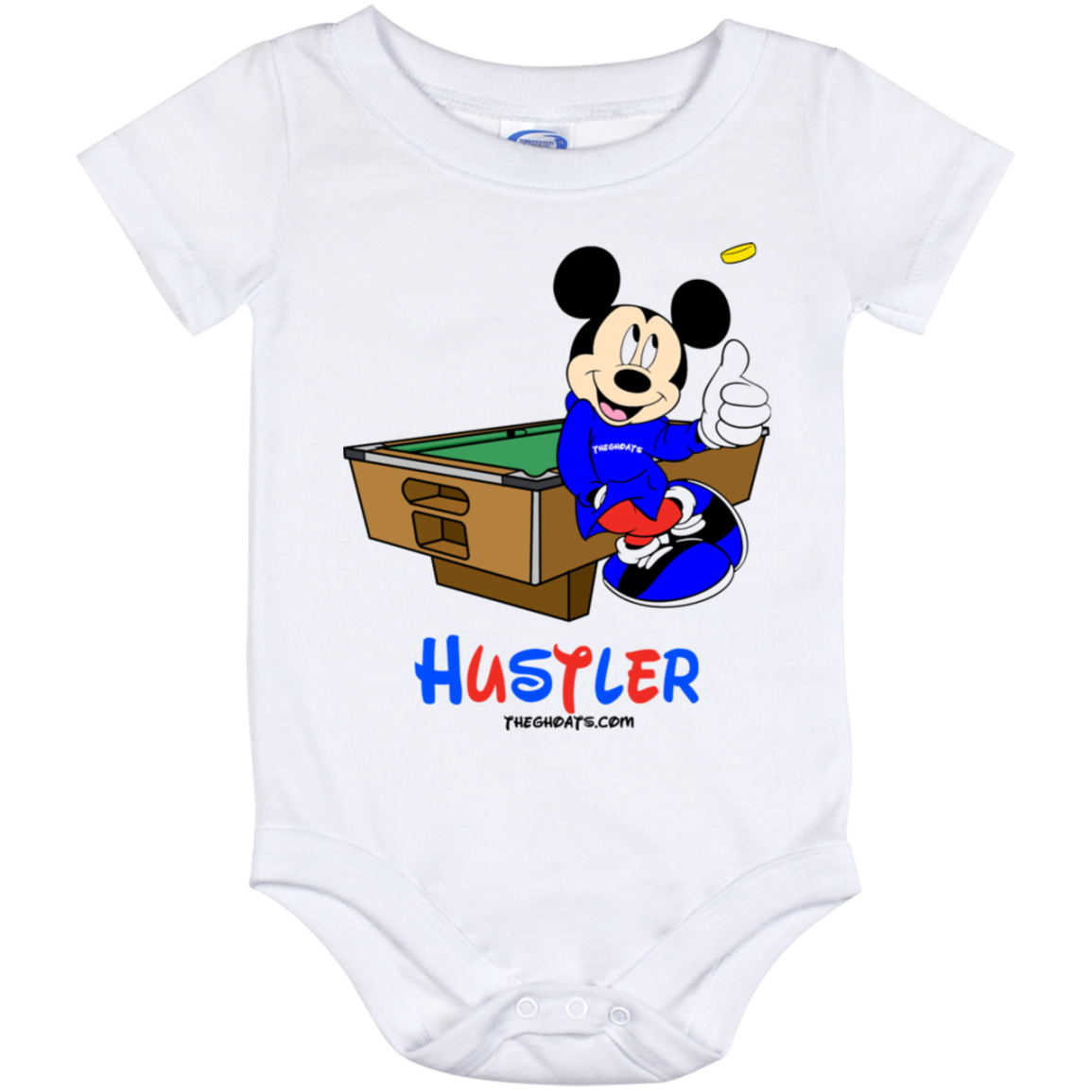 The GHOATS Custom Design. #18 Hustler Fan Art. Baby Onesie 12 Month