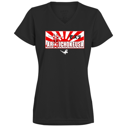 ArtichokeUSA Character and Font design. Shobijin (Twins)/Mothra Fan Art . Let's Create Your Own Design Today. Ladies’ Moisture-Wicking V-Neck Tee