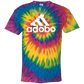 ArtichokeUSA Custom Design. Adobo. Adidas Parody. 100% Cotton Tie Dye T-Shirt