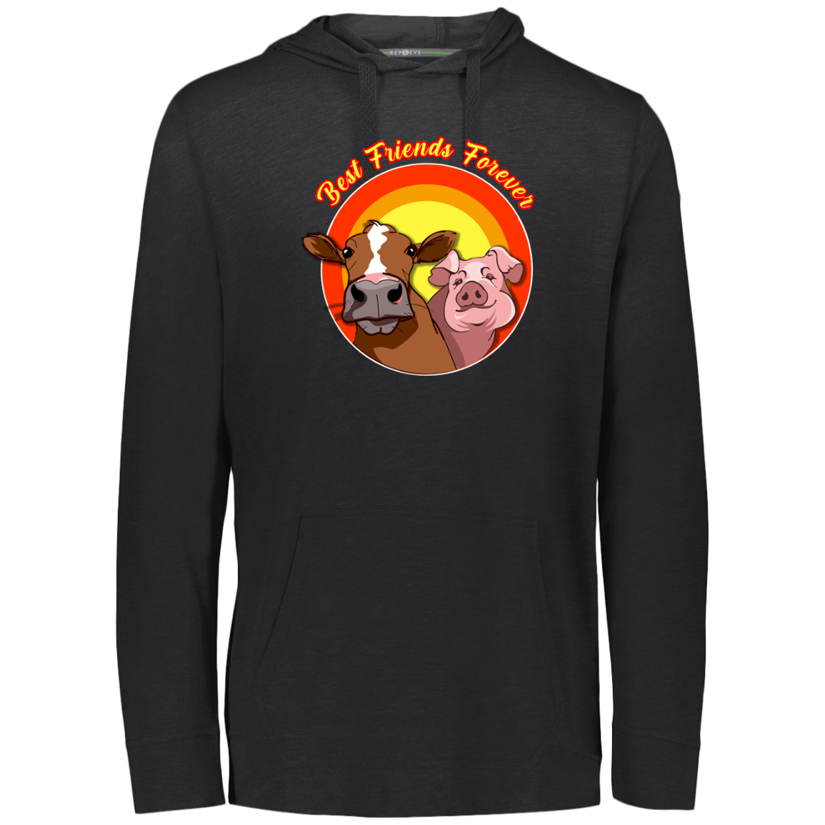 ArtichokeUSA Custom Design. Best Friends Forever. Bacon Cheese Burger. Eco Triblend T-Shirt Hoodie