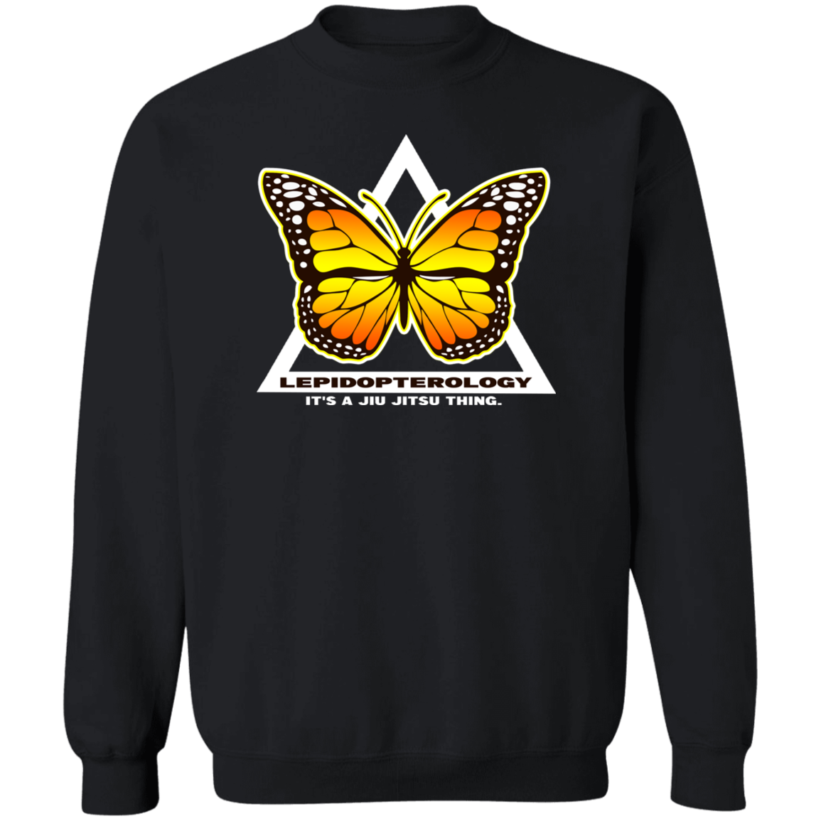 Artichoke Fight Gear Custom Design #6. Lepidopterology (Study of butterflies). Butterfly Guard. Crewneck Pullover Sweatshirt