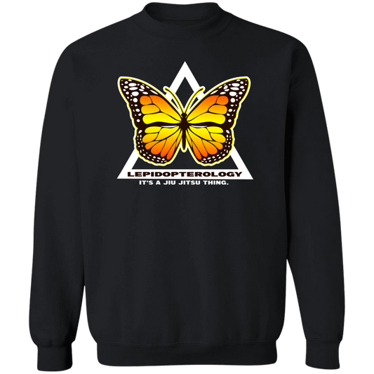 Artichoke Fight Gear Custom Design #6. Lepidopterology (Study of butterflies). Butterfly Guard. Crewneck Pullover Sweatshirt
