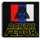 Artichoke Fight Gear Custom Design #15. Darth Fedor. Fedor Emelianenko / Darth Vader Parody. Fan Art Parody. MMA. Square Canvas .75in Frame