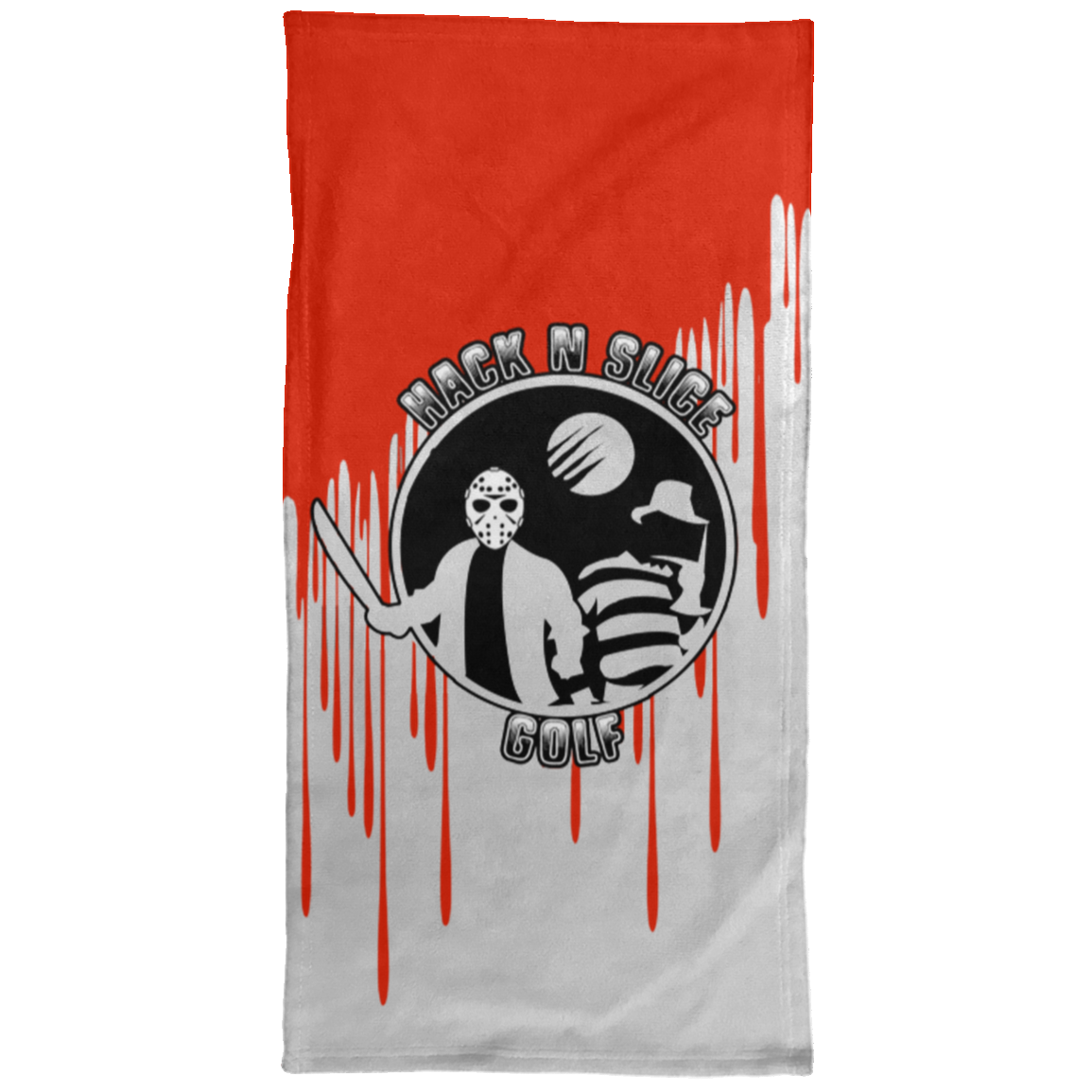 OPG Custom Design #23. Hack N Slice Golf. Freddy and Jason Fan Art. Towel - 15x30