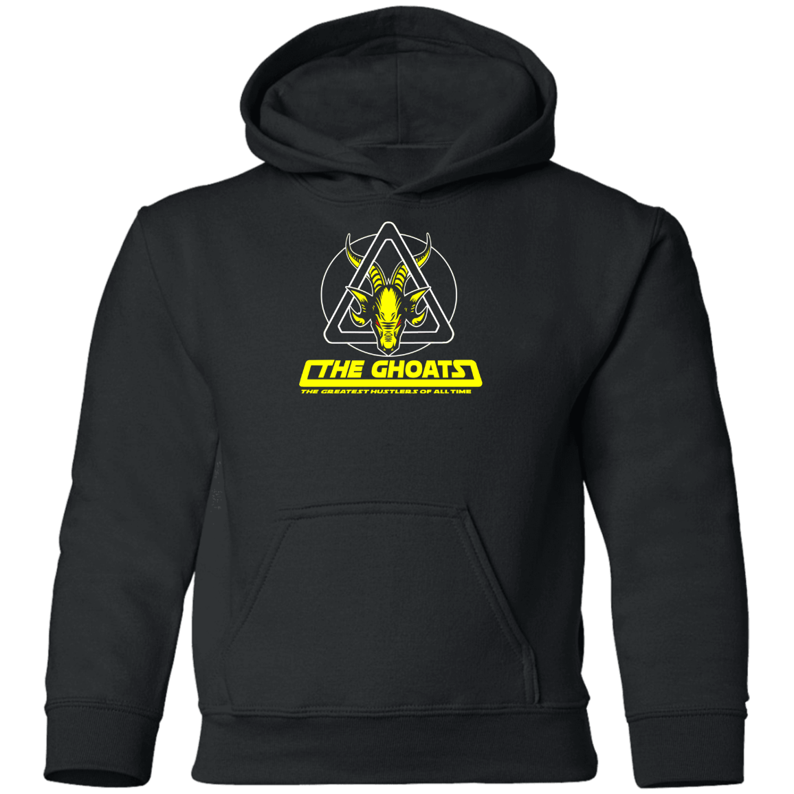 The GHOATS Custom Design. # 39 The Dark Side of Hustling. Youth Pullover Hoodie