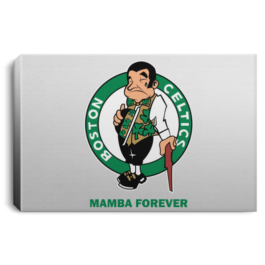 ArtichokeUSA Custom Design. RIP Kobe. Mamba Forever. Celtics / Lakers Fan Art Tribute. Landscape Canvas .75in Frame