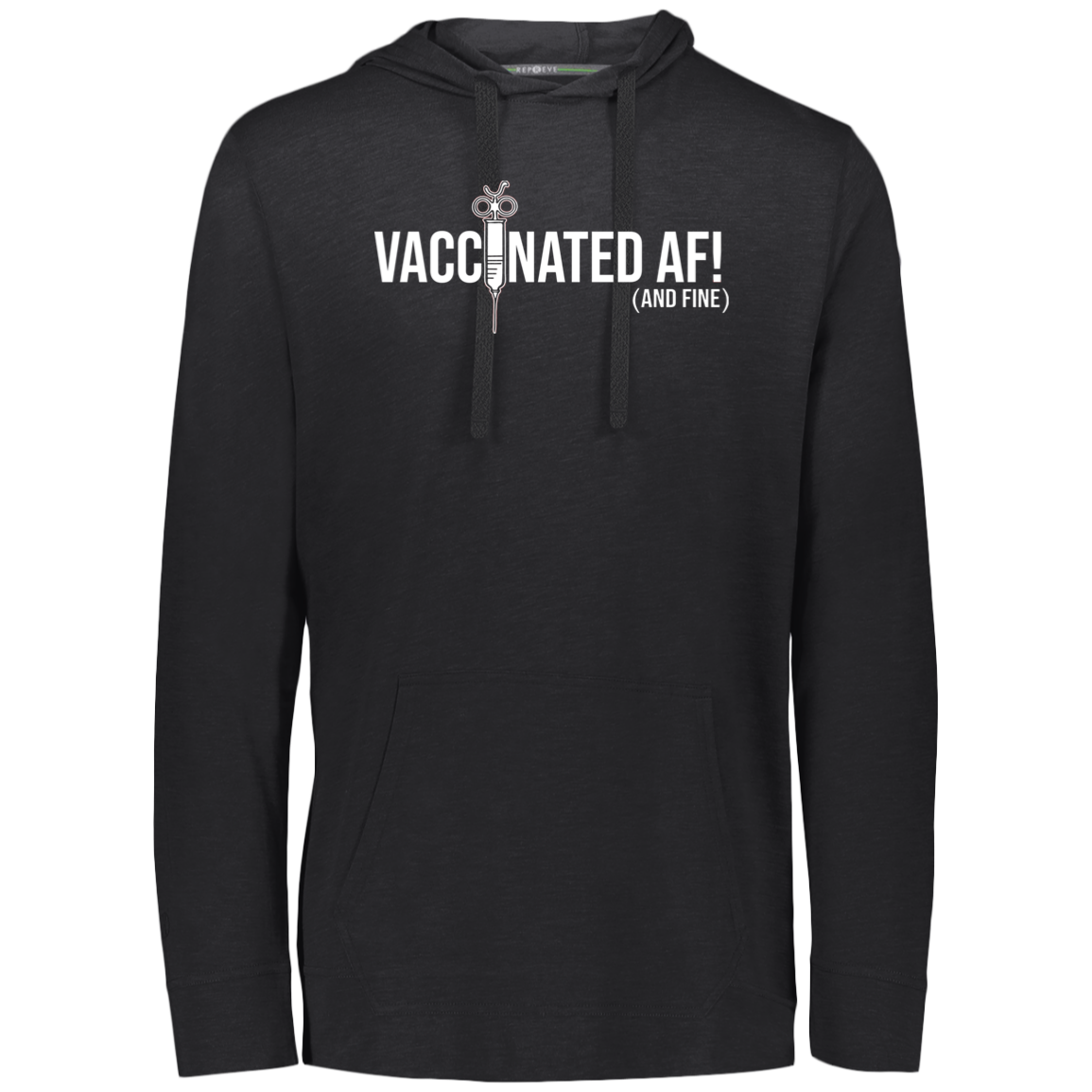ArtichokeUSA Custom Design. Vaccinated AF (and fine). Eco Triblend T-Shirt Hoodie