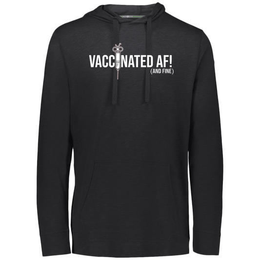ArtichokeUSA Custom Design. Vaccinated AF (and fine). Eco Triblend T-Shirt Hoodie