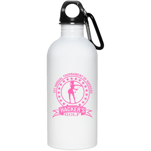 OPG Custom Design #20. 1st Annual Hackers Golf Tournament. Ladies Edition. 20 oz. Stainless Steel Water Bottle
