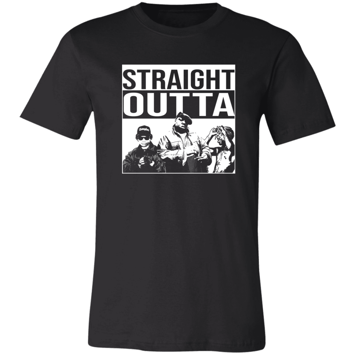 ArtichokeUSA Custom Design #23. GOATs of Rap. Straight Outta Rappers. Parody Fan Art. Slim Fit Ultra Soft T-Shirt