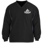 Embroidered Tipped V-Neck Windshirt