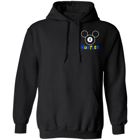 The GHOATS Custom Design #20. Look at the back. Hustle Mouse. Mickey Mouse Fan Art. Basic Pullover Hoodie