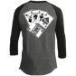 ArtichokeUSA Custom Design. Motorhead's Lemmy Kilmister's Favorite Video Poker Machine. Rock in Peace! 3/4 Raglan Sleeve Shirt
