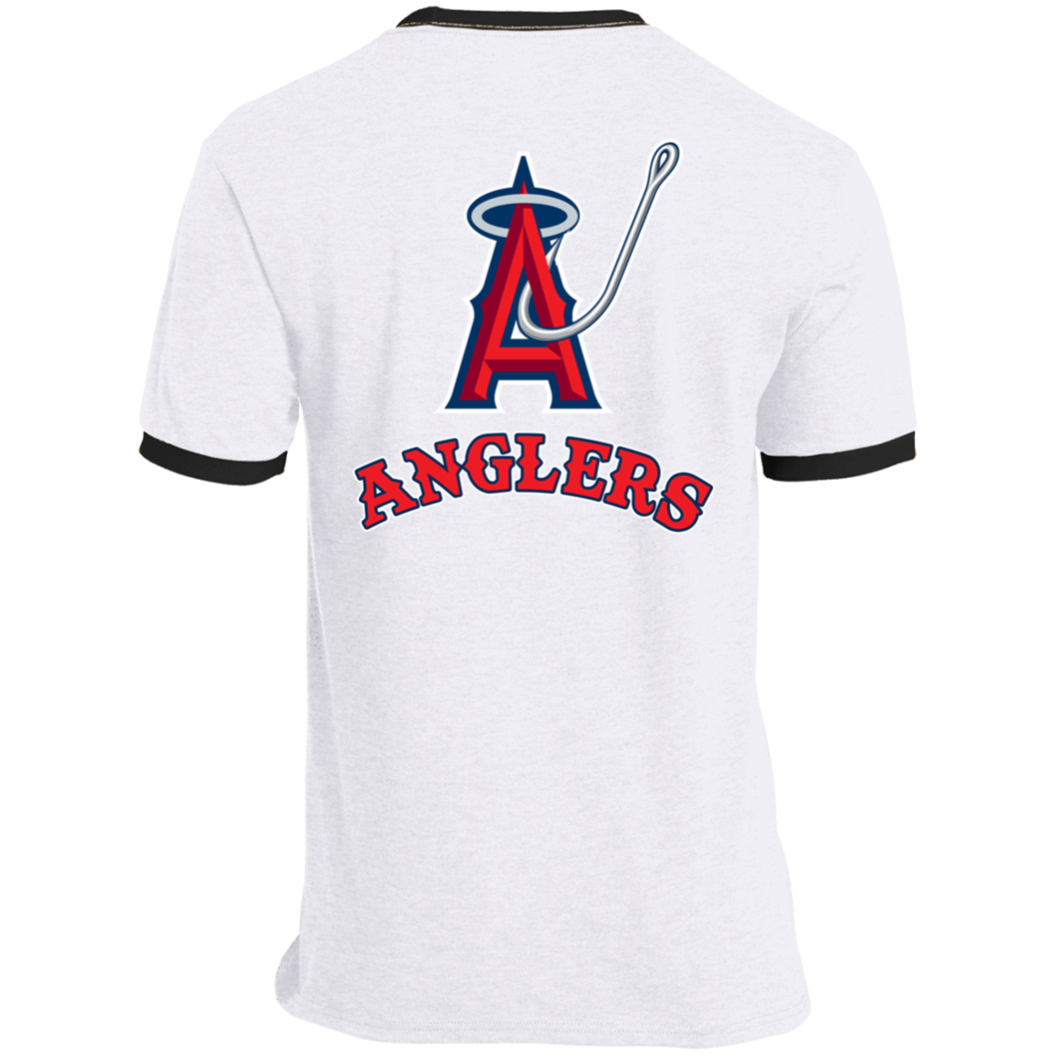 ArtichokeUSA Custom Design. Anglers. Southern California Sports Fishing. Los Angeles Angels Parody. Ringer Tee