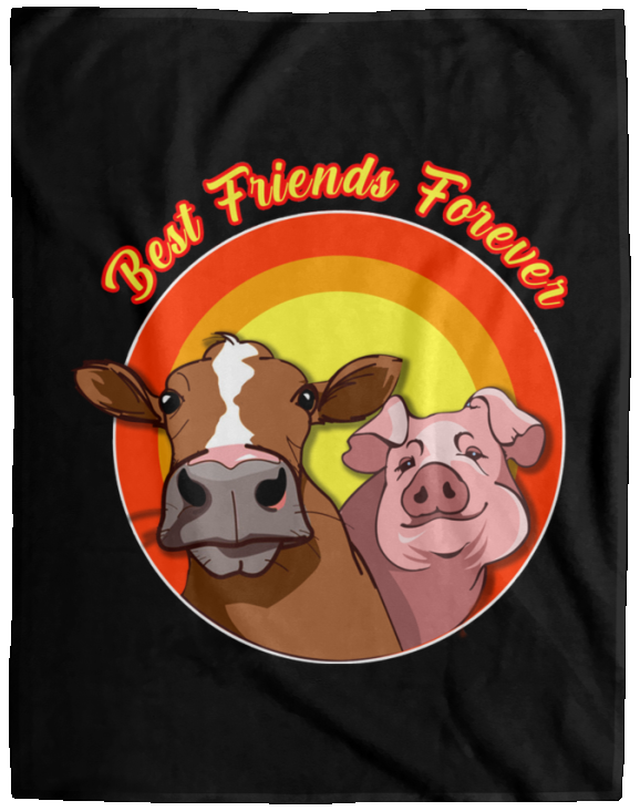 ArtichokeUSA Custom Design. Best Friends Forever. Bacon Cheese Burger. Fleece Blanket - 60x80