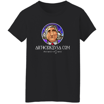 ArtichokeUSA Custom Design. Michio Kaku Fan Art. Ladies' 5.3 oz. T-Shirt