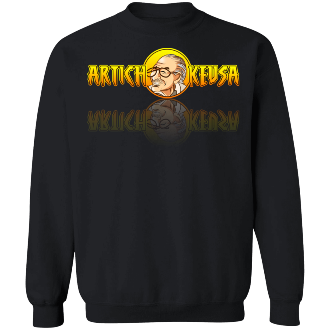 ArtichokeUSA Character and Font design. Stan Lee Thank You Fan Art. Let's Create Your Own Design Today. Crewneck Pullover Sweatshirt