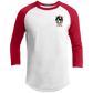 OPG Custom Design #23. Hack N Slice Golf. Freddy and Jason Fan Art. Youth 3/4 Raglan Sleeve Shirt