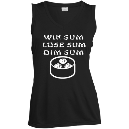 ArtichokeUSA Custom Design. WIN SUM. LOSE SUM. DIM SUM. Ladies' Sleeveless V-Neck