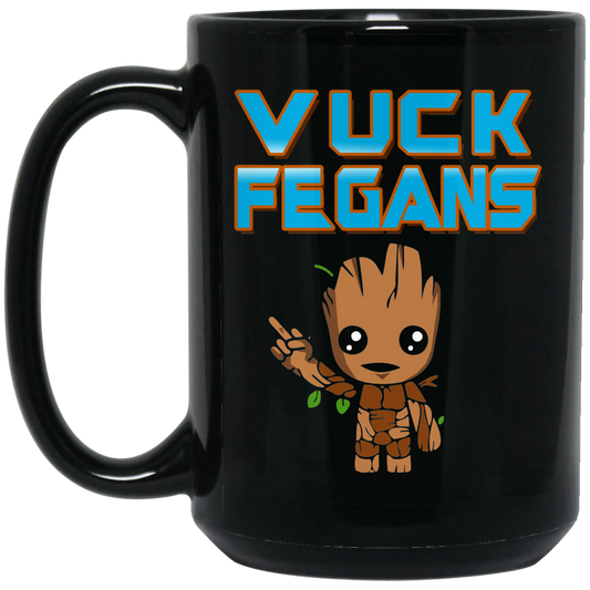 ArtichokeUSA Custom Design. Vuck Fegans. 85% Go Back Anyway. Groot Fan Art. 15 oz. Black Mug