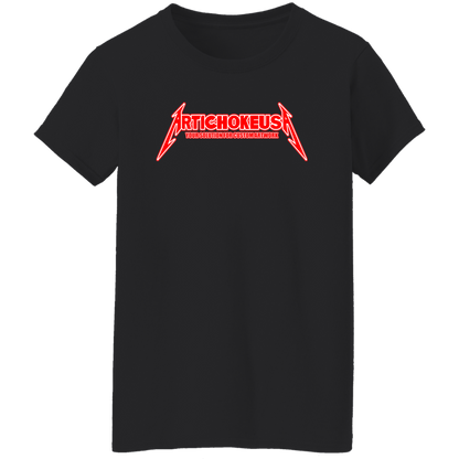 ArtichokeUSA Custom Design. Metallica Style Logo. Let's Make One For Your Project. Ladies' 5.3 oz. T-Shirt