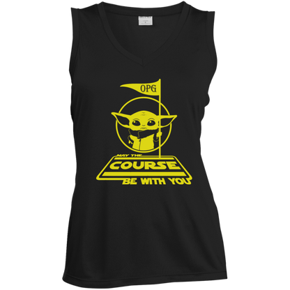OPG Custom Design #21. May the course be with you. Parody / Fan Art. Ladies' Sleeveless V-Neck