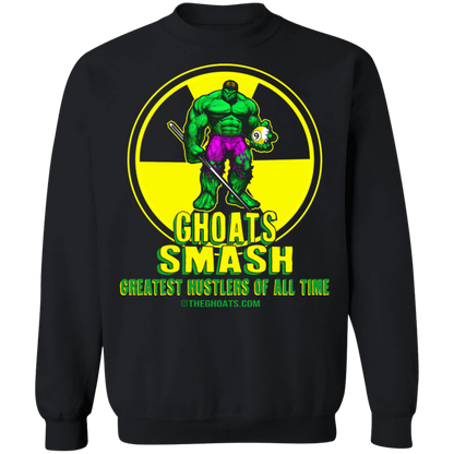 The GHOATS Custom Design. #13. GHOATS SMASH.  Crewneck Pullover Sweatshirt
