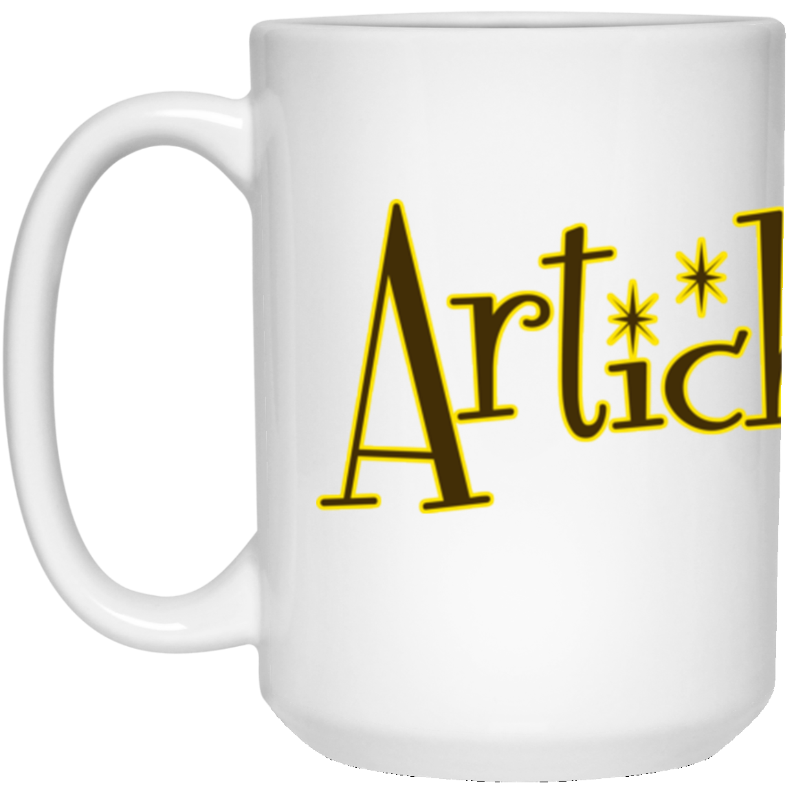 ArtichokeUSA custom design with text #18. 15 oz. White Mug