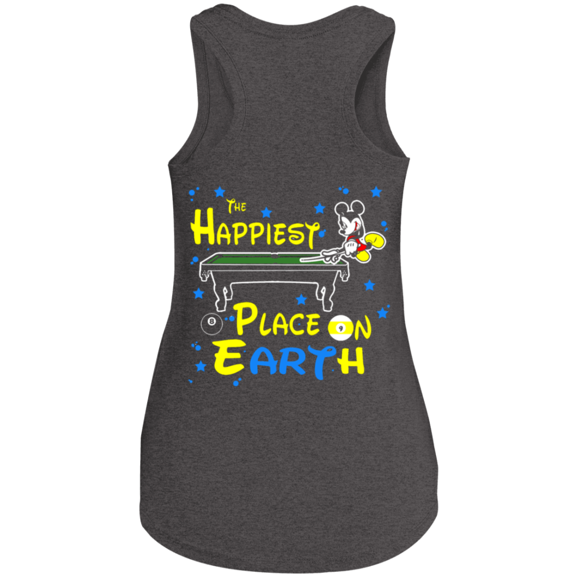 The GHOATS custom design #14. The Happiest Place On Earth. Fan Art. Ladies' Perfect Tri Racerback Tank